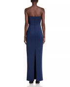 Simple Sheath Strapless Sleeveless Open Back Floor Length Hot Sale Prom Dress ﻿
