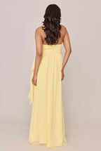 A-Line Halter Neck Sleeveless Floor-Length Prom Dress