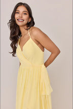 A-Line Halter Neck Sleeveless Floor-Length Prom Dress