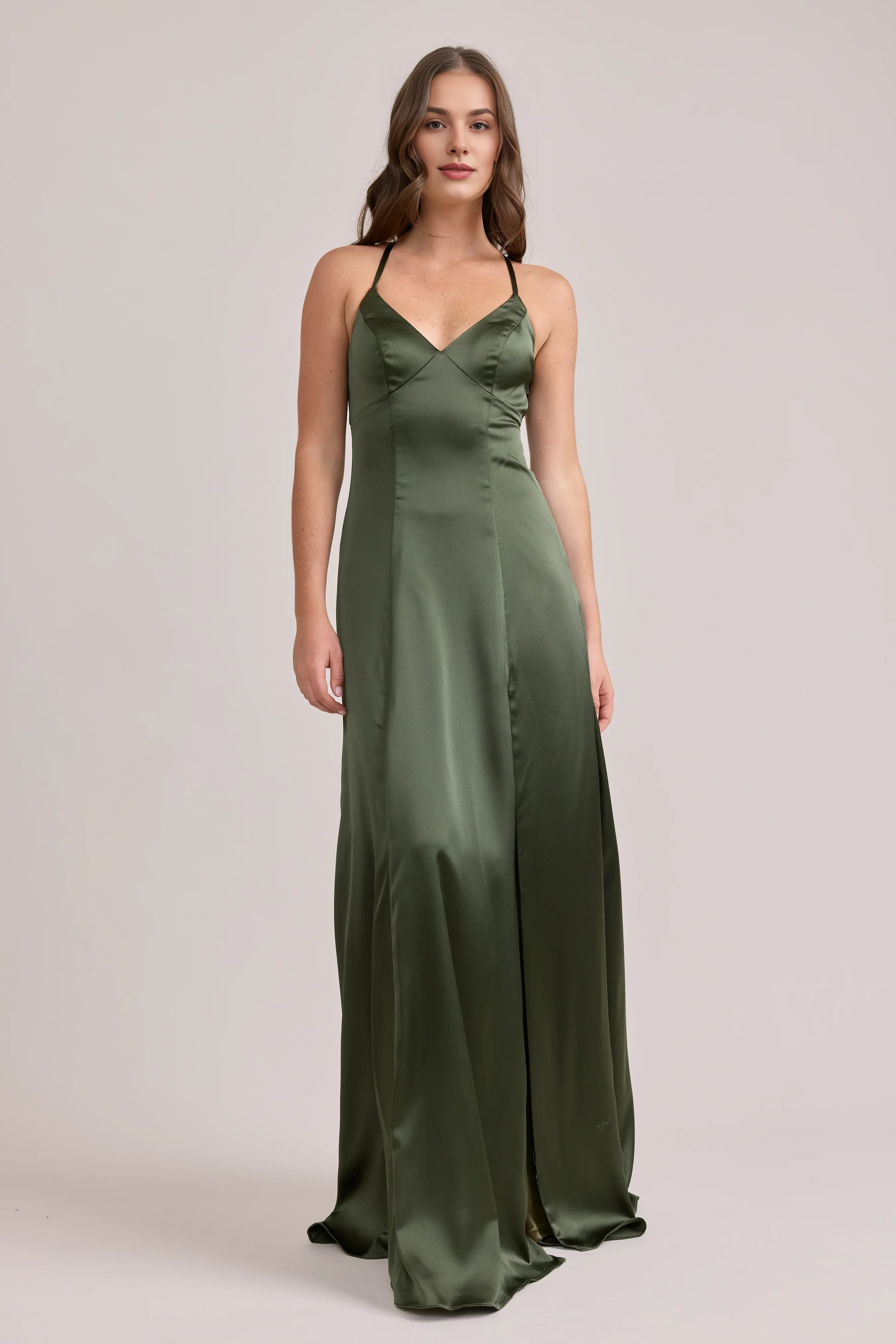 A-Line Off the Shoulder Sleeveless Floor-Length Prom Dress
