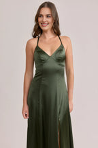 A-Line Off the Shoulder Sleeveless Floor-Length Prom Dress