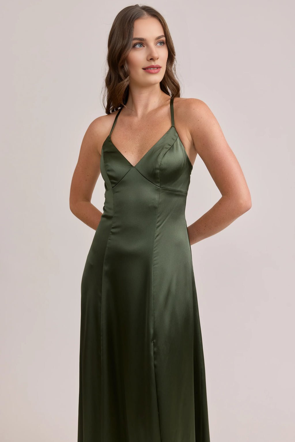 A-Line Off the Shoulder Sleeveless Floor-Length Prom Dress