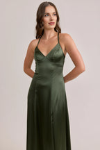 A-Line Off the Shoulder Sleeveless Floor-Length Prom Dress