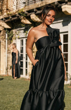 A-Line One-Shoulder Sleeveless Floor-Length Prom Dress