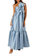 A-Line One-Shoulder Sleeveless Floor-Length Prom Dress