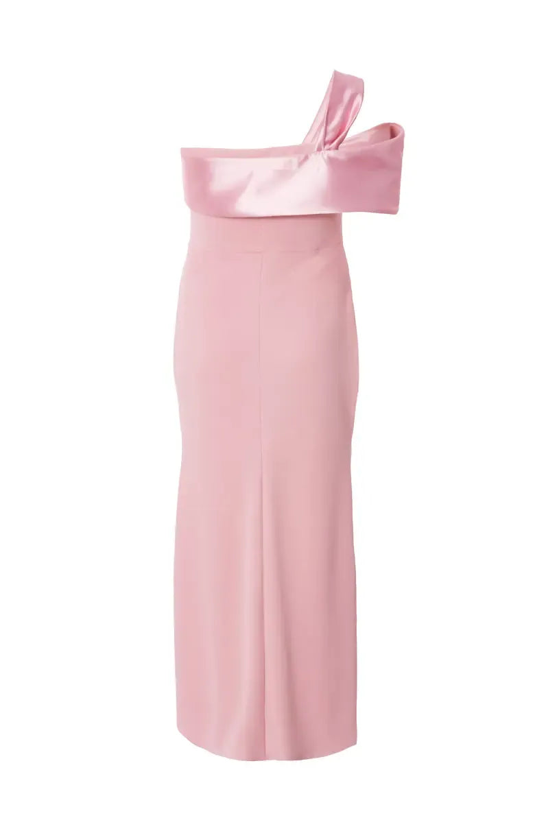 A-Line One Shoulder Sleeveless Floor-Length Plus Size Prom Dress