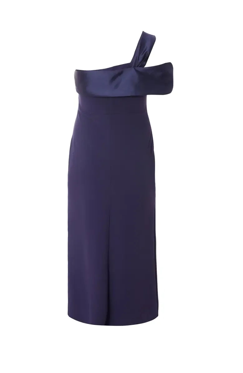 A-Line One Shoulder Sleeveless Floor-Length Plus Size Prom Dress
