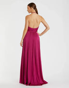 A-Line/Princess Halter Neck Sleeveless Backless Floor-Length Prom Dress