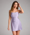 A-Line/Princess Halter Sleeveless Open Cross-Back Short-Mini Homecoming Dresses