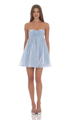 A-Line/Princess Strapless Sleeveless Backless Short-Mini Homecoming Dress