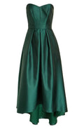 A-Line Strapless Sleeveless High/Low-Length Prom Dress