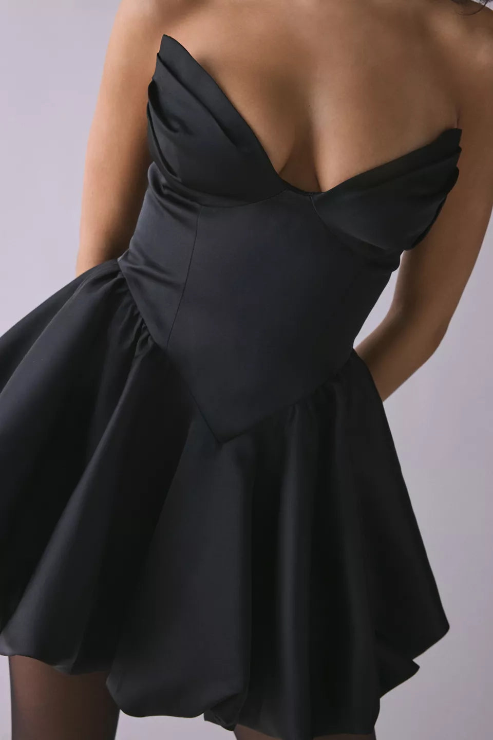 A-Line Strapless Sleeveless Zipper Up Short-Mini Homecoming Dress