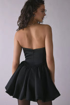 A-Line Strapless Sleeveless Zipper Up Short-Mini Homecoming Dress