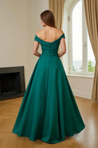 A-Line V-Neck Sleeveless Ruffles Floor-Length Mother of the Bride Dress