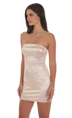 Bodycon Strapless Sleeveless Zipper Up Short-Mini Homecoming Dress