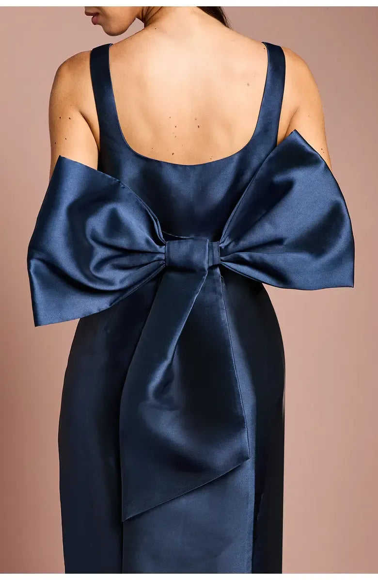 Column Square Neck Sleeveless Floor-Length Prom Dress