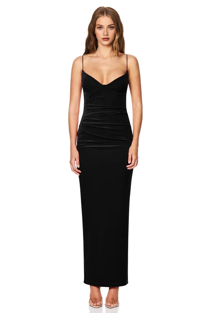 Column Sweetheart Neck Sleeveless Ankle-Length Prom Dress