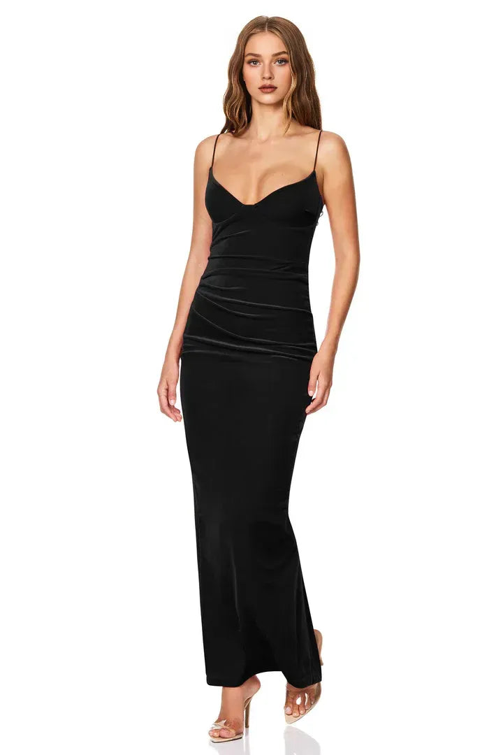 Column Sweetheart Neck Sleeveless Ankle-Length Prom Dress