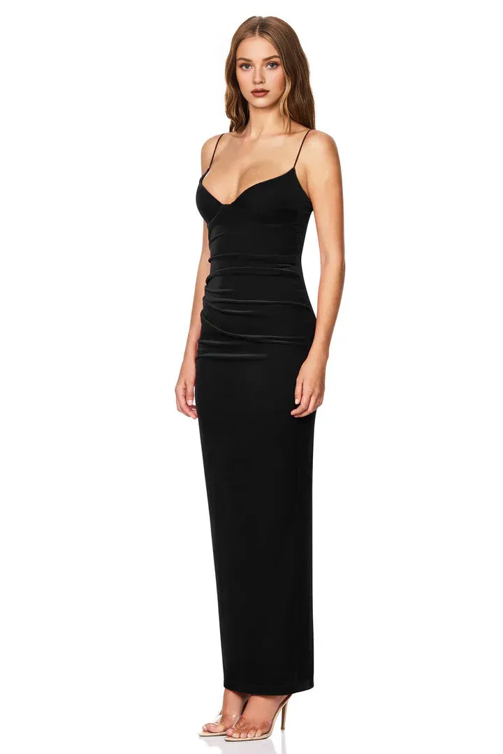 Column Sweetheart Neck Sleeveless Ankle-Length Prom Dress