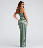 Fitted Bodice Square Neck Sleeveless Backless Floor-Length Prom Dress