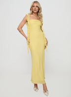 Fitted Square Neck Sleeveless Backless Floor-Length Prom Dress