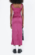 Fitted V-Neck Sleeveless Ankle-Length Prom Dress