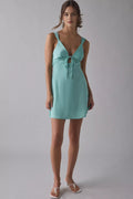 Fitted V Neck Sleeveless Short-Mini Homecoming Dress