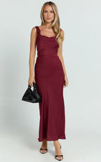 Dress Simple Maxi Dress Cowl Neck Sleeveless Dress Mermaid Regular Straps Low Open Back Evening Dress