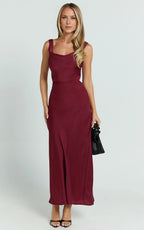 Dress Simple Maxi Dress Cowl Neck Sleeveless Dress Mermaid Regular Straps Low Open Back Evening Dress
