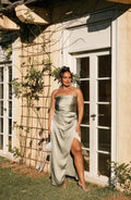 Mermaid Strapless Sleeveless Ankle-Length Plus Size Prom Dress