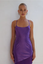 Mermaid/Trumpet Scooped Neck Sleeveless Floor-Length Prom Dress