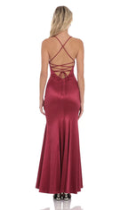Mermaid/Trumpet Spaghetti Straps Sleeveless Up Floor-Length Prom Dress
