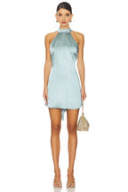 Sheath/Column High Neck Sleeveless Open Back Short-Mini Homecoming Dress