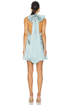 Sheath/Column High Neck Sleeveless Open Back Short-Mini Homecoming Dress