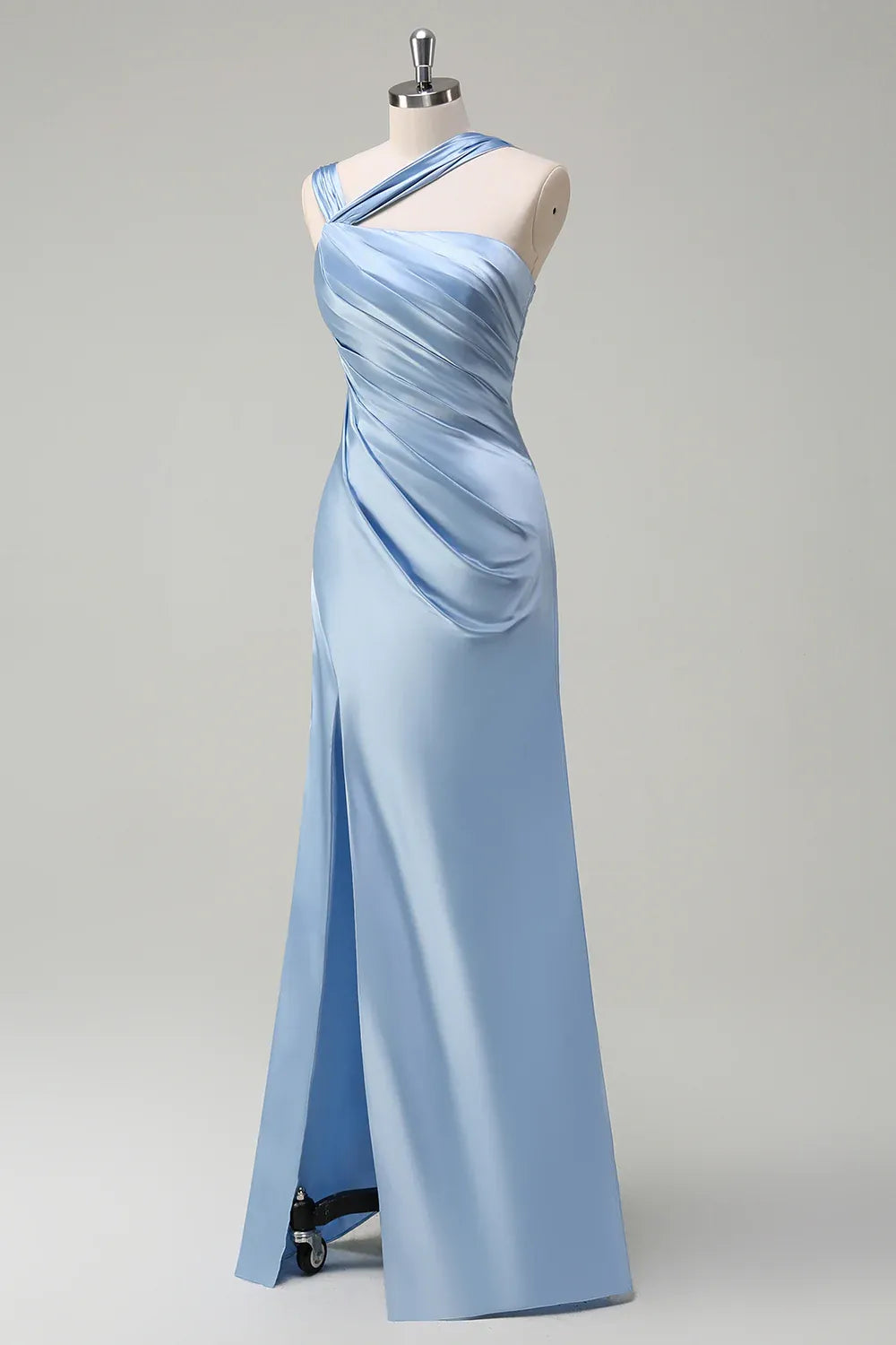 Sheath/Column One Shoulde Sleeveless Floor-Length Evening Dress