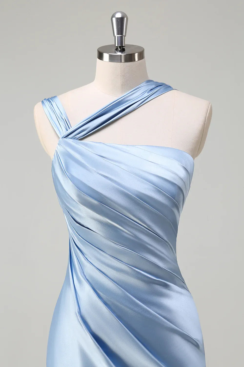 Sheath/Column One Shoulde Sleeveless Floor-Length Evening Dress