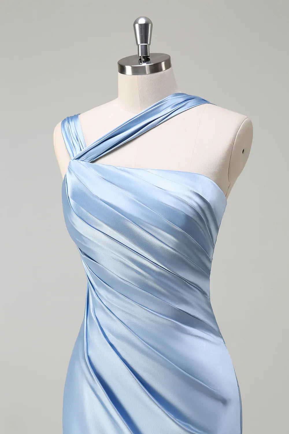 Sheath/Column One Shoulde Sleeveless Floor-Length Evening Dress