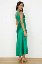Sheath/Column One Shoulder Sleeveless Backless Ankle-Length Prom Dress