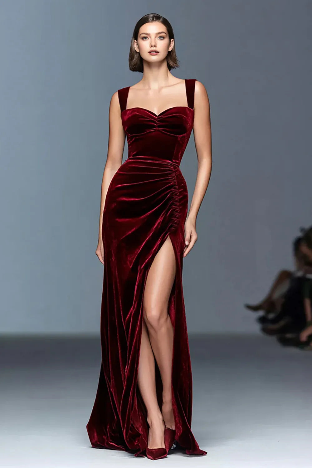 Sheath/Column Sweetheart Sleeveless Floor-Length Evening Dress