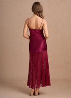 Sheath Cowl Neck Sleeveless Backless Ankle-Length Evening Dress
