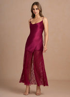 Sheath Cowl Neck Sleeveless Backless Ankle-Length Evening Dress