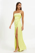 Sheath Spaghetti Straps Sleeveless Floor-Length Prom Dress