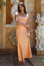 Sheath Square Neck Sleeveless Zipper Up Floor-Length Cocktail Dress