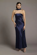 Sheath Strapless Sleeveless Backless Floor-Length Prom Dress