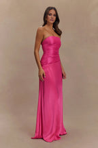 Strapless Prom Dresses for Women Discount Long Bridesmaid Dresses Hot Sale Long Evening Dresses A-Line