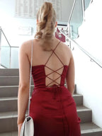Sleek A-Line Cowl Neck Sleeveless Maxi Prom Dress