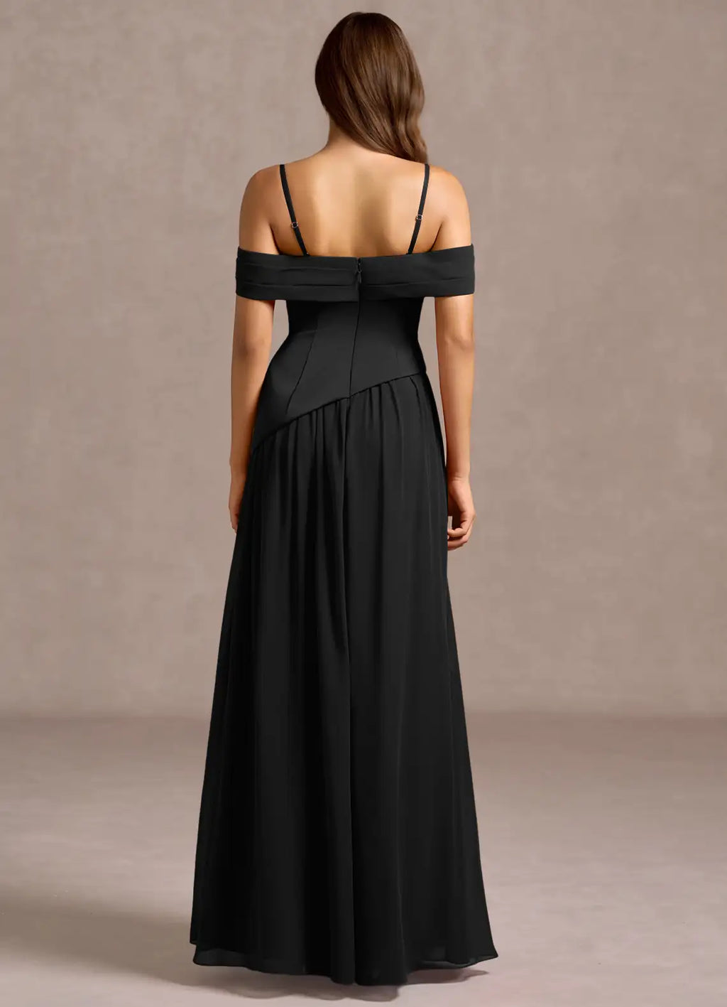 Sleek A Line Sweetheart Off the Shoulder Spaghetti Strap Open Back Floor Length Female Prom Dress ﻿