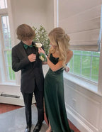 Sleek Mermaid Cowl Neck Sleeveless Maxi Prom Dress