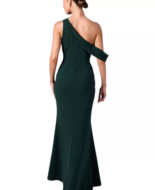 Robe de bal sirène élégante asymétrique sans manches dos nu longueur ras du sol pour femme