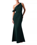 Sleek Mermaid One Shoulder Sleeveless Open Back Floor Length For Ladies Prom Dress